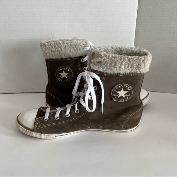CONVERSE SUEDE FLEECE LINED HIGH TOPS - Picture 5 of 9